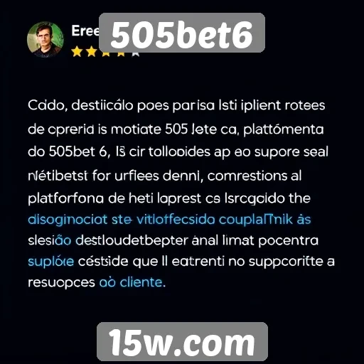 Feedback de usuários sobre o atendimento do 505bet6